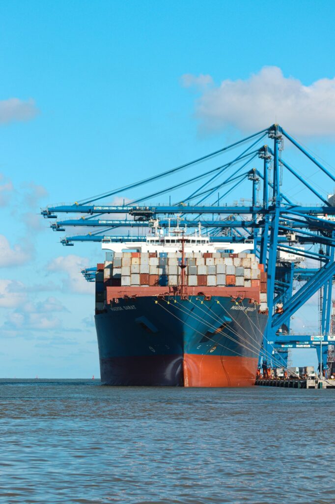 A vessel alongside at the terminal